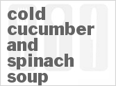 recipe for cold cucumber and spinach soup