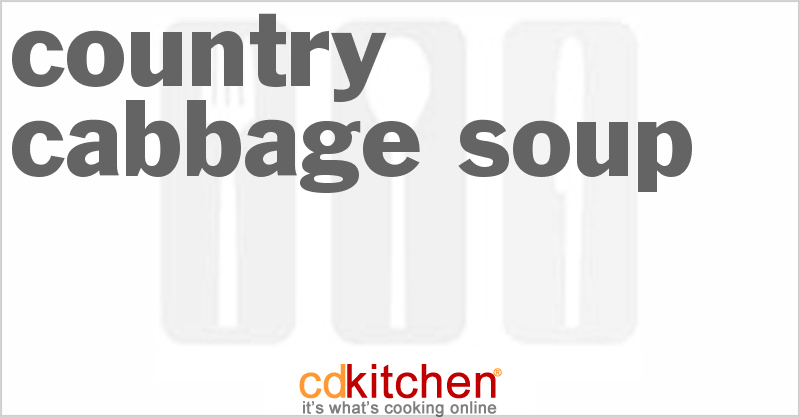 Country Cabbage Soup - CDKitchen.com