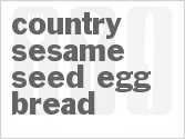 recipe for country sesame seed egg bread