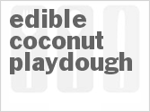 recipe for edible coconut playdough