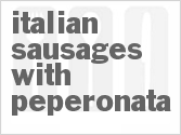 recipe for italian sausages with peperonata