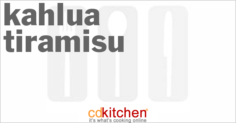 Kahlua Tiramisu - CDKitchen.com