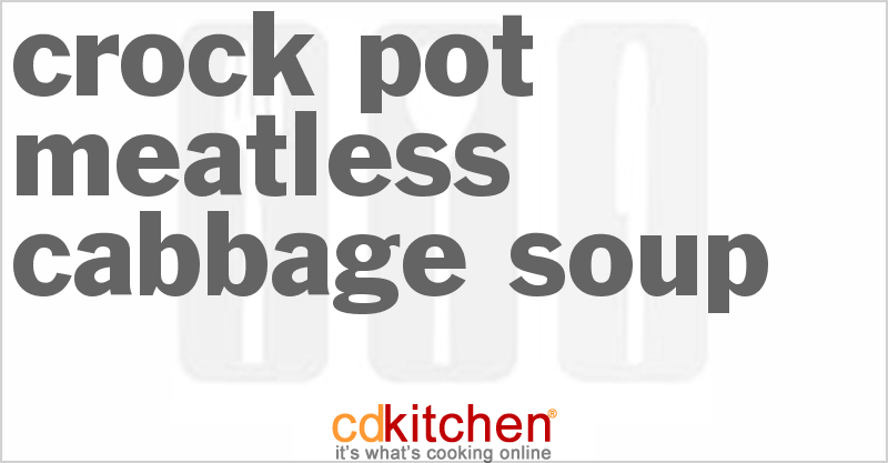 Meatless Cabbage Soup - CDKitchen.com
