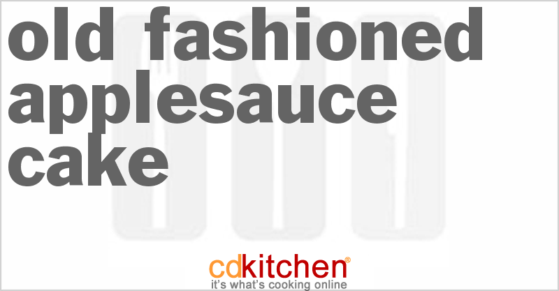 Old Fashioned Applesauce Cake - CDKitchen.com