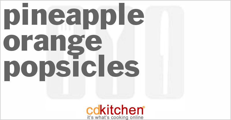 Pineapple-Orange Popsicles - CDKitchen.com
