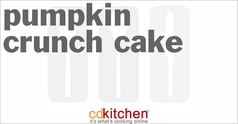Pumpkin Crunch Cake - CDKitchen.com