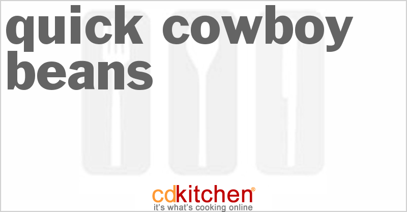 Quick Cowboy Beans - CDKitchen.com