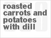 recipe for roasted carrots and potatoes with dill