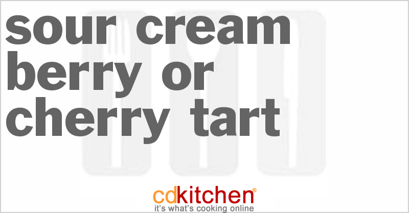 Sour Cream Berry Or Cherry Tart - CDKitchen.com