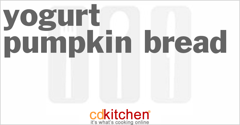 Yogurt Pumpkin Bread - CDKitchen.com