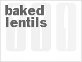 recipe for baked lentils