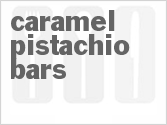 recipe for caramel pistachio bars