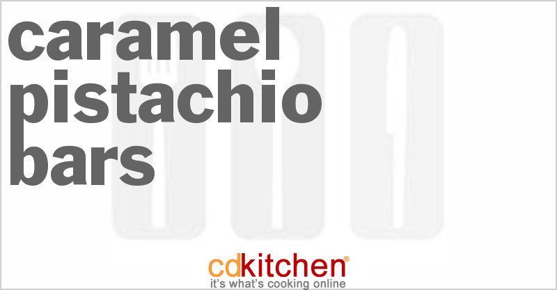 Caramel Pistachio Bars - CDKitchen.com