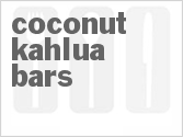 recipe for coconut kahlua bars