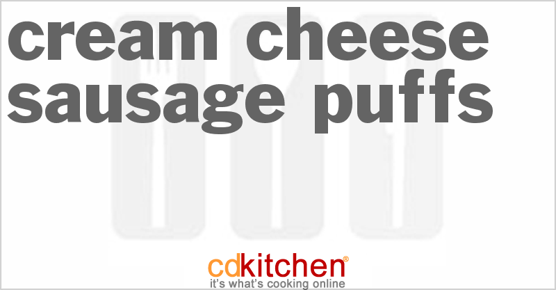 Cream Cheese Sausage Puffs - CDKitchen.com