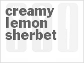recipe for creamy lemon sherbet