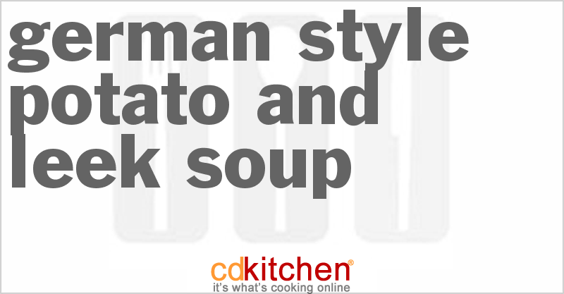 German-Style Potato And Leek Soup - CDKitchen.com