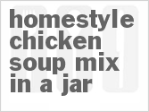 recipe for homestyle chicken soup mix in a jar