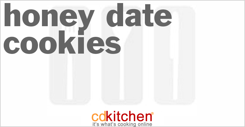 Honey Date Cookies - CDKitchen.com