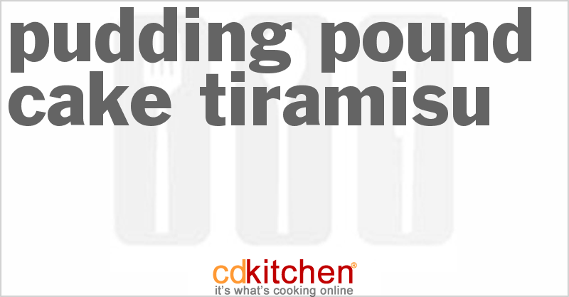 Pudding Pound Cake Tiramisu - CDKitchen.com