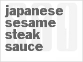 recipe for japanese sesame steak sauce