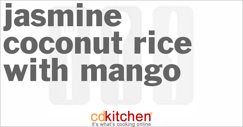 Jasmine Coconut Rice with Mango - CDKitchen.com