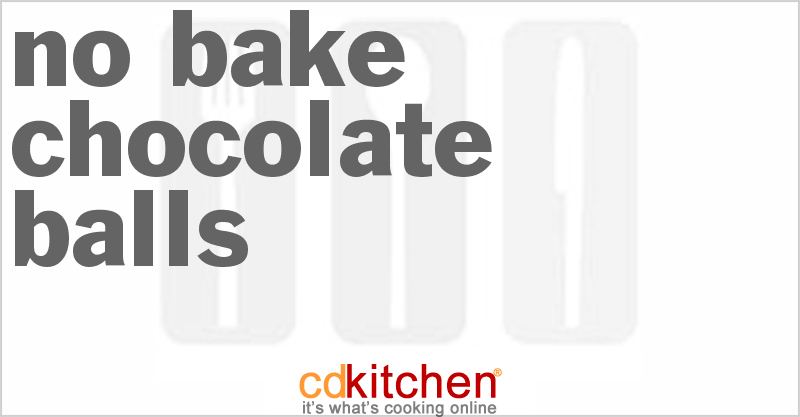 No-Bake Chocolate Balls - CDKitchen.com
