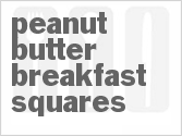 recipe for peanut butter breakfast squares