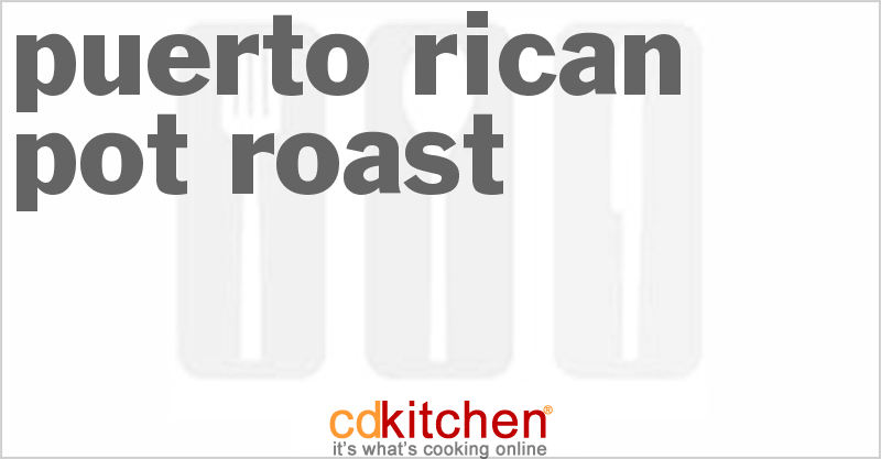 Puerto Rican Pot Roast - CDKitchen.com