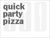 recipe for quick party pizza