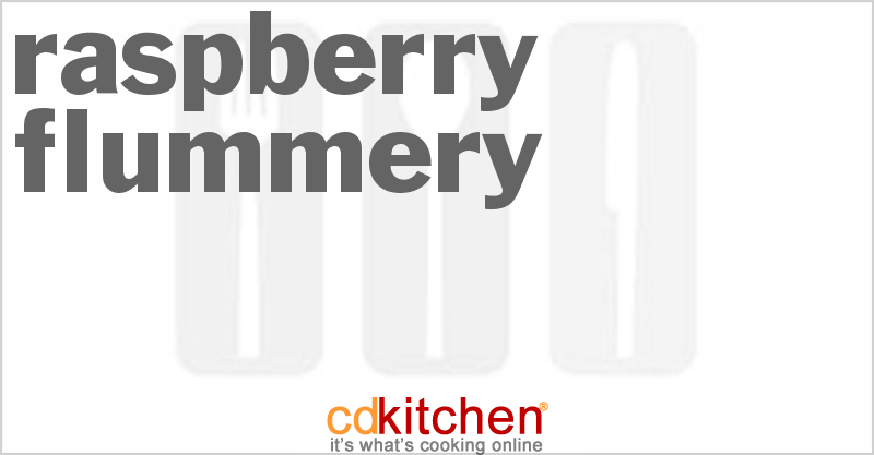 Raspberry Flummery - CDKitchen.com