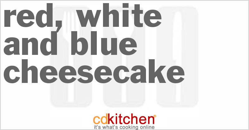 Red, White And Blue Cheesecake - CDKitchen.com