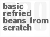 recipe for basic refried beans from scratch