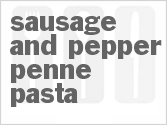recipe for slow cooker sausage and pepper penne pasta