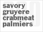 recipe for savory gruyere crabmeat palmiers