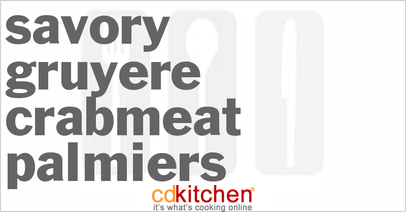 Savory Gruyere Crabmeat Palmiers - CDKitchen.com