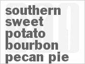 recipe for southern sweet potato bourbon pecan pie