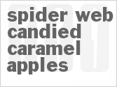 recipe for spider web candied caramel apples
