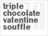 recipe for triple chocolate valentine souffle