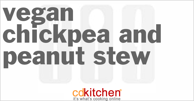 Vegan Chickpea And Peanut Stew - CDKitchen.com