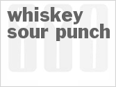 recipe for whiskey sour punch