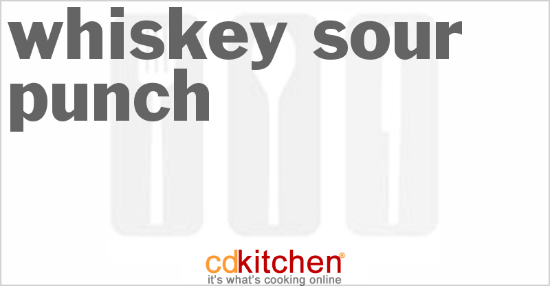 Whiskey Sour Punch - CDKitchen.com