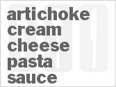 recipe for artichoke cream cheese pasta sauce