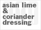 recipe for asian lime & coriander dressing
