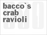 recipe for bacco's crabmeat ravioli