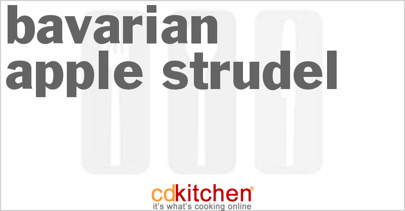 Bavarian Apple Strudel - CDKitchen.com