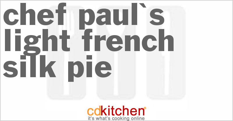 Chef Paul's Light French Silk Pie - CDKitchen.com