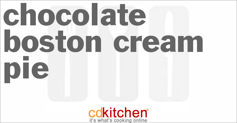 Chocolate Boston Cream Pie - CDKitchen.com