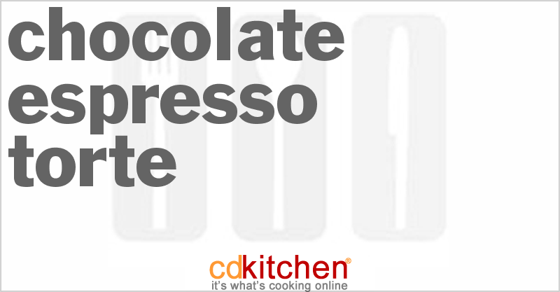 Chocolate Espresso Torte - CDKitchen.com