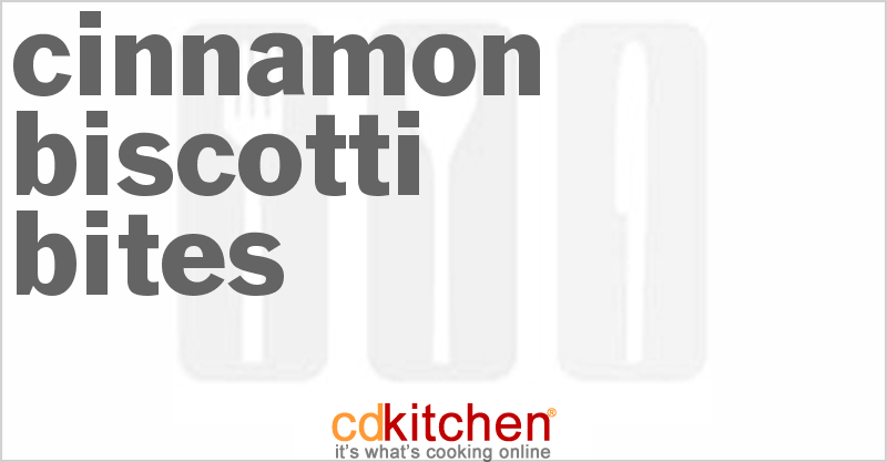 Cinnamon Biscotti Bites - CDKitchen.com